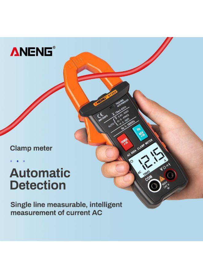 ANENG Automatic RMS Digital AC/DC Voltage Tester-ST203 Orange 0.31kg  - Image 4