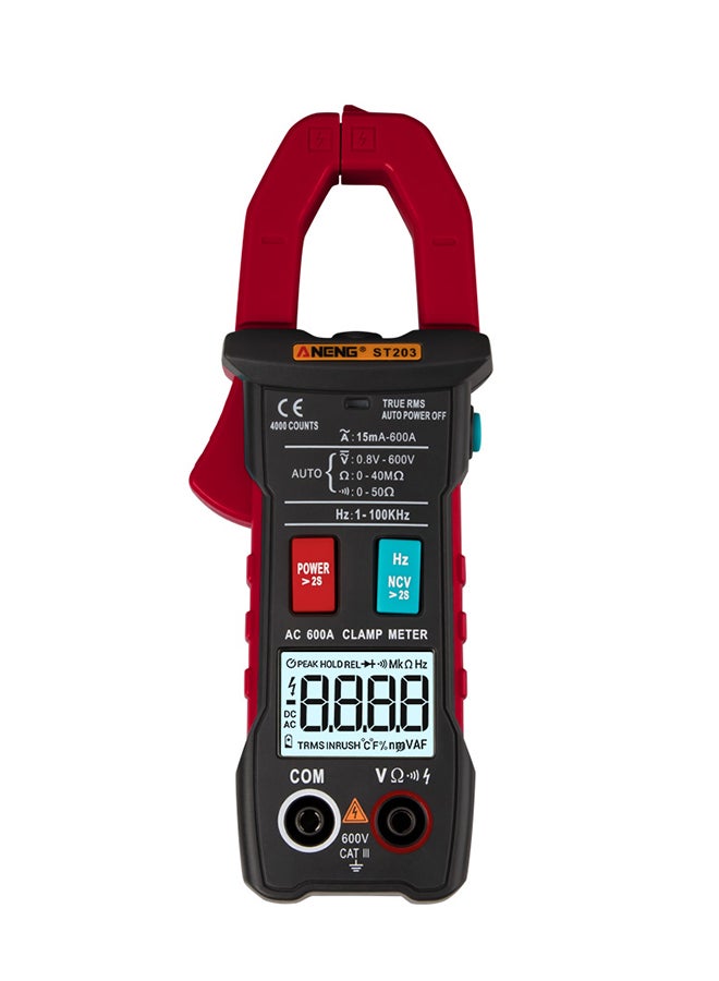 ANENG Automatic RMS Digital AC/DC Voltage Tester-ST203 Red 0.31kg  - Image 1