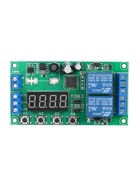 وحدة مرحل عداد الوقت بقناتين E125-1 أخضر/أزرق