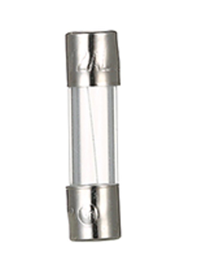 100-Piece Glass Tube Fuses Assorted Kit Silver/Clear 5 x 20mm  - Image 1