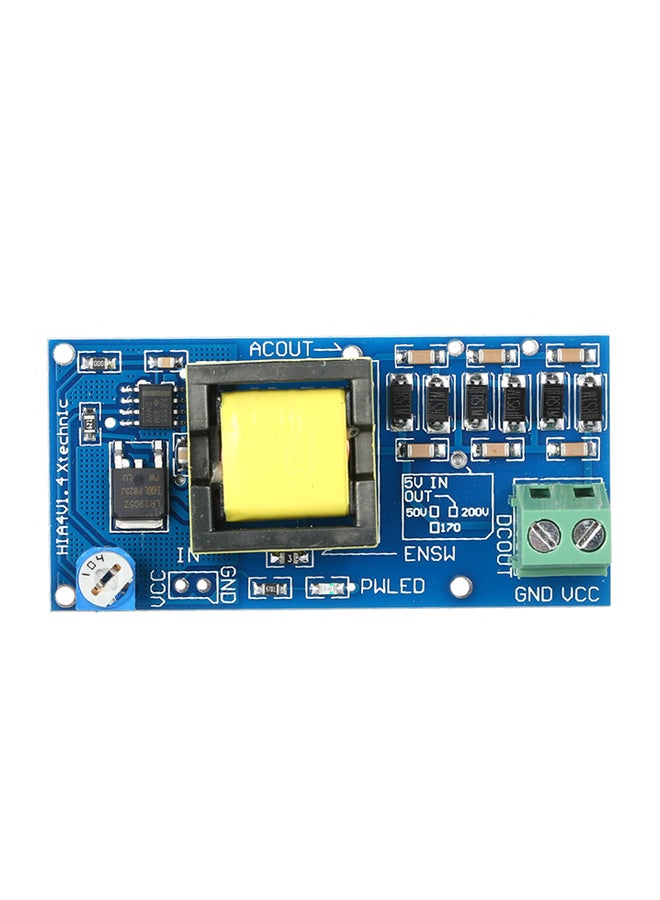 Generic Quickbuying High Voltage DC-DC Boost Converter 3.9inch Blue/Black/Yellow  - Image 1