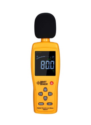Digital LCD Sound Level Monitoring Tester Black/Orange 0.261kg - v1565089554/N28683973A_1