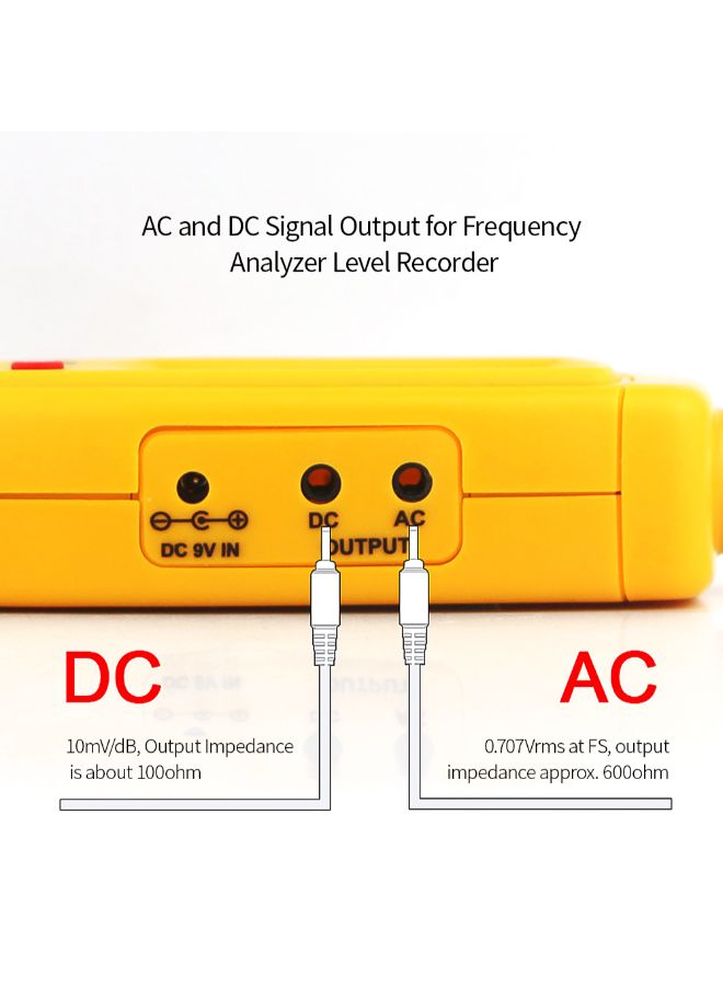 SMART SENSOR Digital LCD Sound Level Monitoring Tester Black/Orange 0.261kg  - Image 4