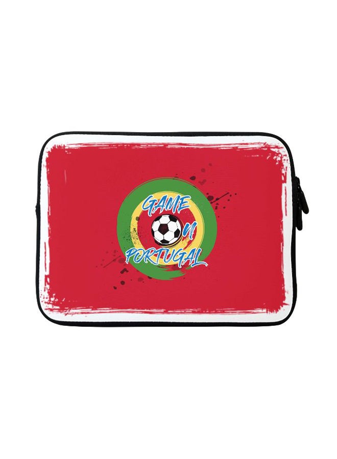 Stylizedd Game On Portugal Designer Sleeve With Strap For Apple MacBook Multicolour - Image 2