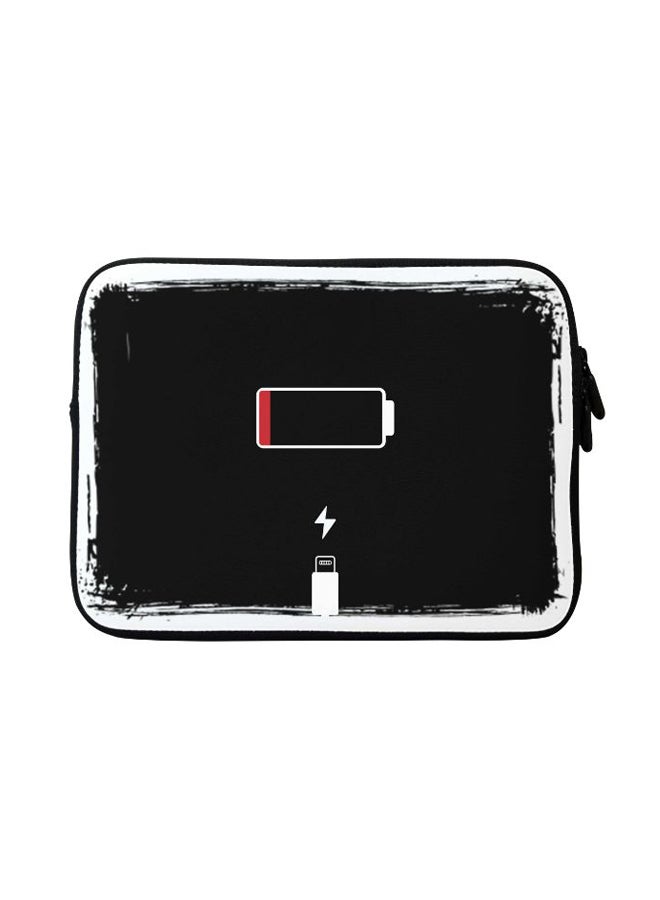 Stylizedd Battery Empty Designer Sleeve With Strap For Apple MacBook Black - Image 2