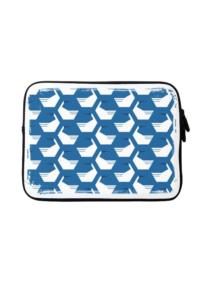Stylizedd Loose Goose Designer Sleeve With Strap For Apple MacBook Blue/White - Image 1