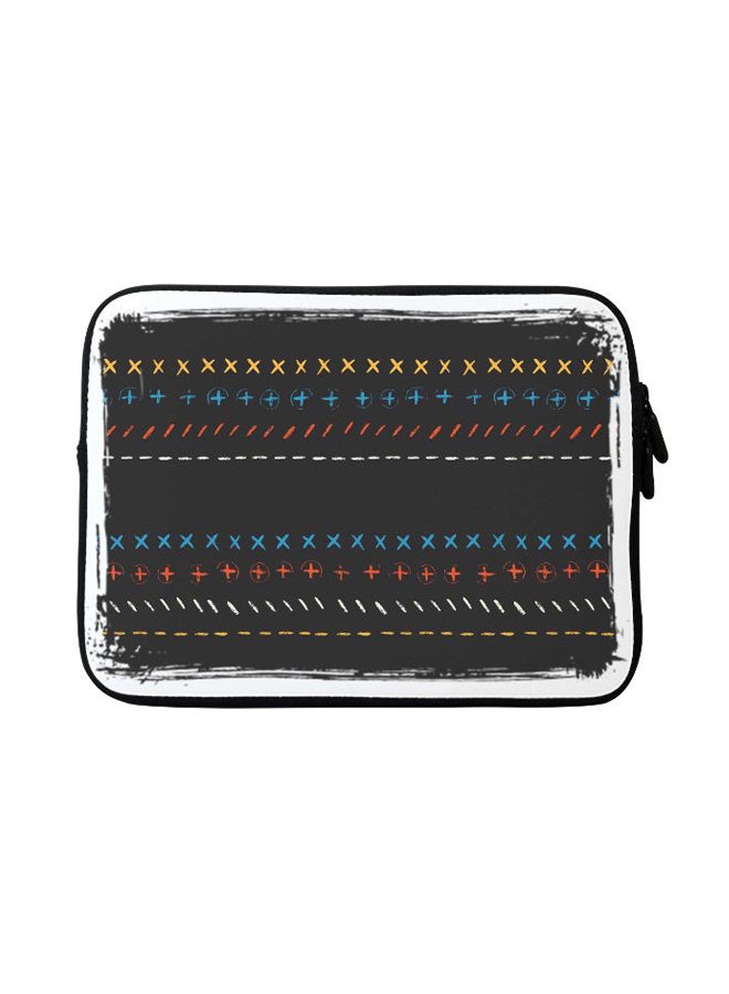 Stylizedd Basic Math Designer Sleeve With Strap For Apple MacBook Black - Image 1