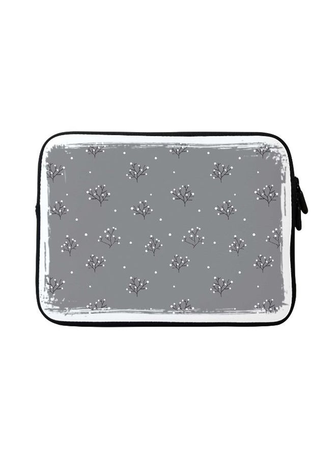 Stylizedd Winter Splinter Designer Sleeve With Strap For Apple MacBook Grey - Image 1