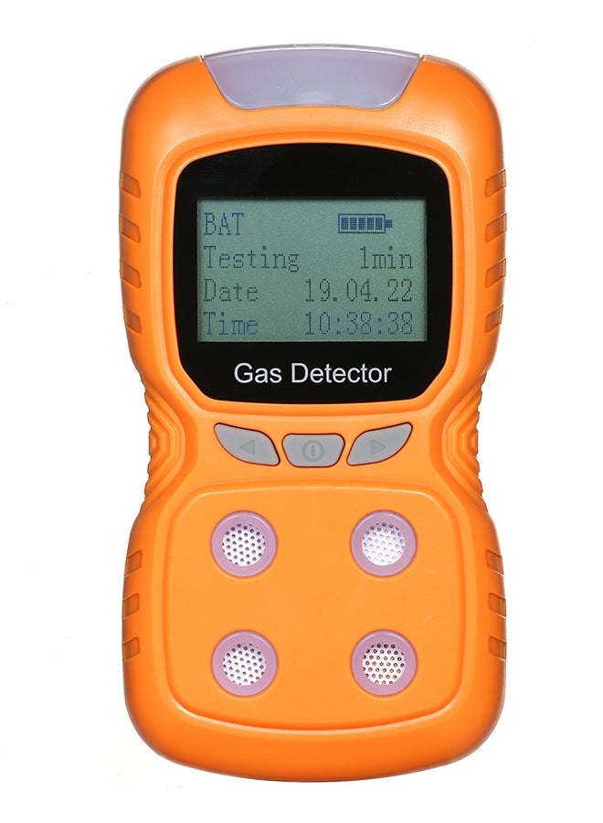 4-In-1 Digital LCD Display Handheld Toxic Gas Detector Orange 23.00 x 20.50 x 10.50centimeter - Image 1