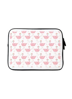 Feminine Flamingos Designer Sleeve With Strap For Apple MacBook Pink