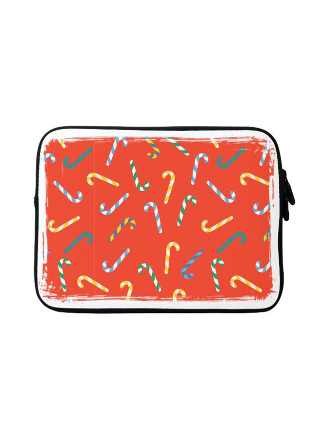 Stylizedd Candy Canes Designer Sleeve With Strap For Apple MacBook Multicolour - Image 1