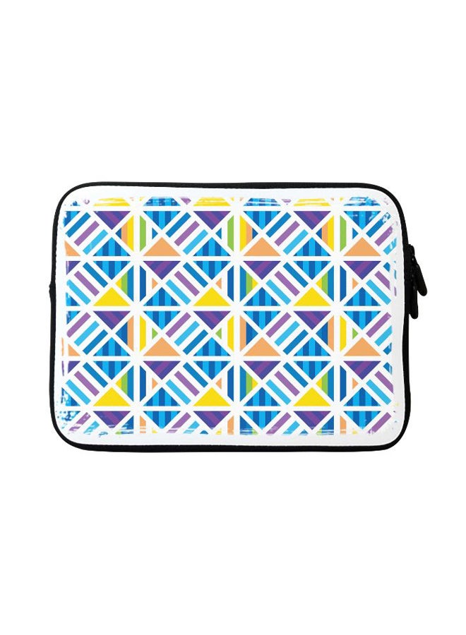 Stylizedd Greek Tiles Designer Sleeve With Strap For Apple MacBook Multicolour - Image 1