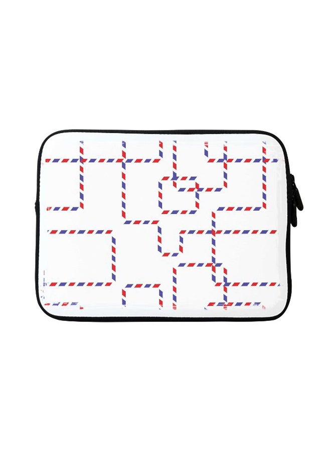 Stylizedd Postal Chain Designer Sleeve With Strap For Apple MacBook White - Image 1