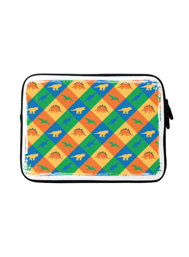Stylizedd - Dino Checker Designer Sleeve With Strap For Apple MacBook Multicolour - Image 1