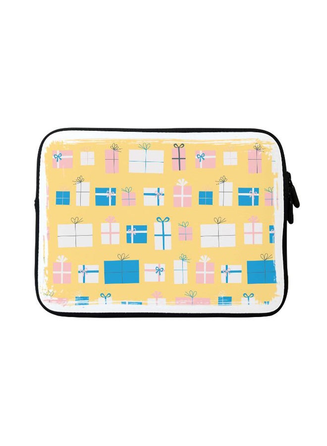 ستايلايزد حافظة بتصميم هدايا ملفوفة مع حزام لجهاز أبل ماك بوك متعدد الألوان - Image 1