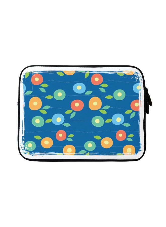 Stylizedd Floral Bubbles Designer Sleeve With Strap For Apple MacBook Multicolour - Image 1
