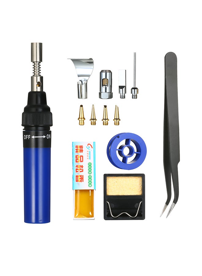 13-Piece Soldering Iron Kit Blue 0.185kg 