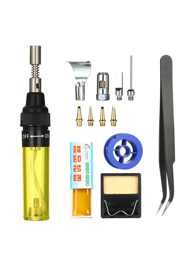 13-Piece Soldering Iron Kit Yellow 0.185kg