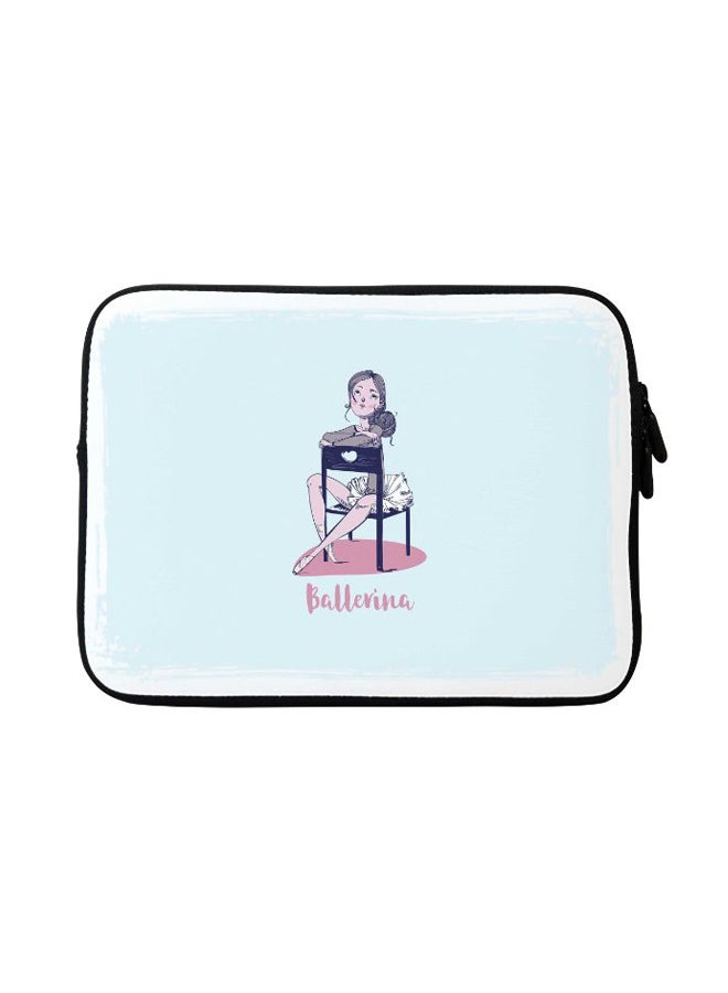 Stylizedd Ballerina Designer Sleeve With Strap For Apple MacBook Blue - Image 1