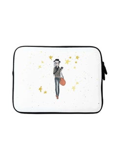 Fashionista Designer Sleeve With Strap For Apple MacBook White