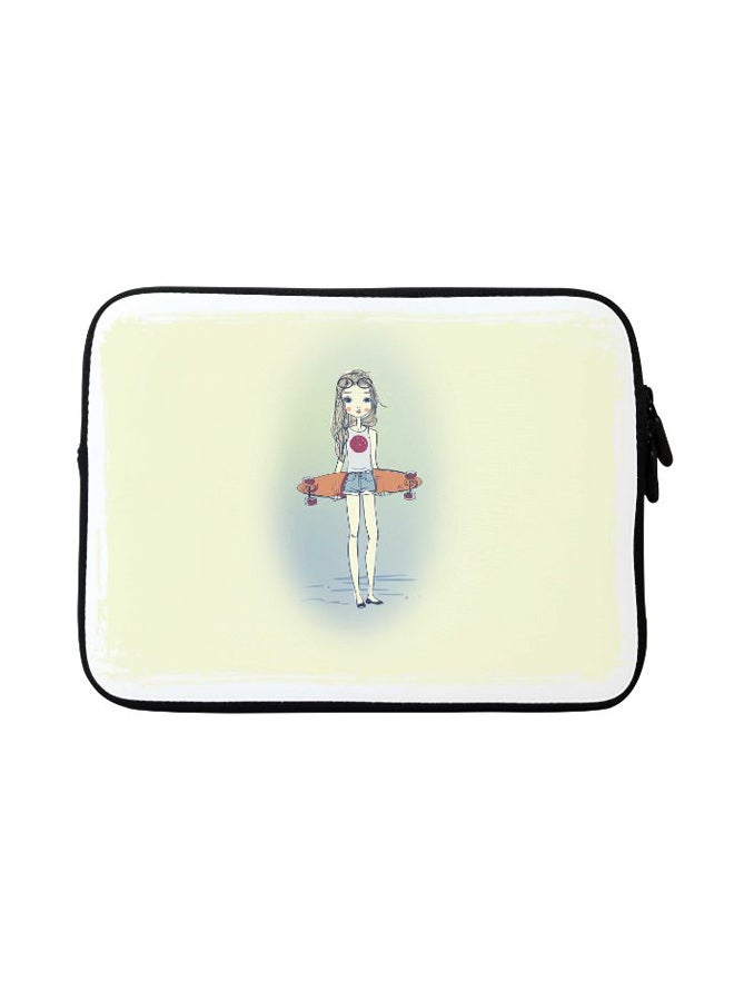 Stylizedd Skater Girl Designer Sleeve With Strap For Apple MacBook Multicolour - Image 1