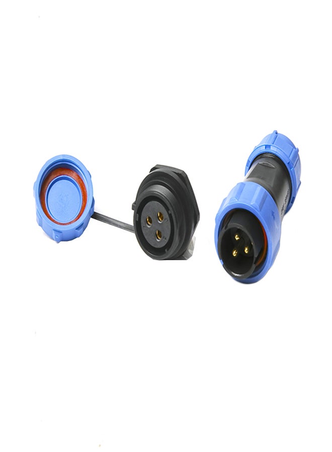 Generic Waterproof Aviation Connector Plug And Socket Blue 0.044kg 