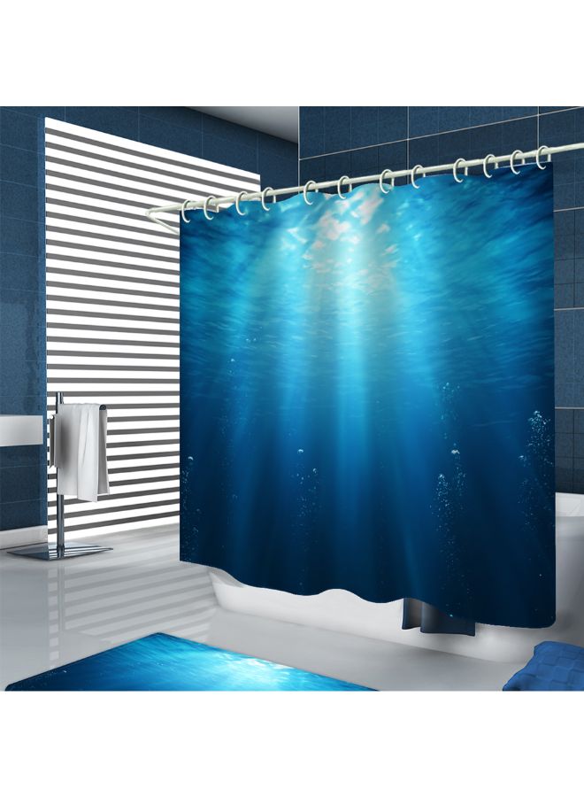 Waterproof Shower Curtain Blue 380grams  - Image 2