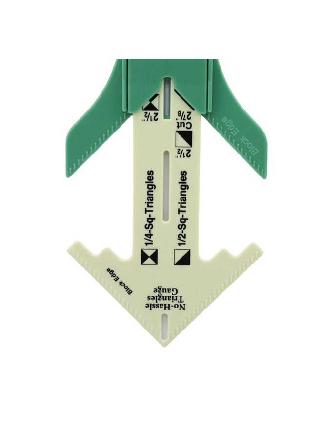 5-In-1 T-Sewing Gauge Ruler Green 15cm - Image 4