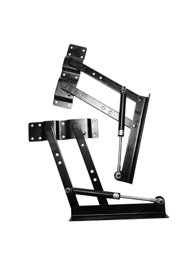 Pack Of 2 Foldable Spring Hinge Furniture Lift Up Tool Black 1.438kg - Image 3
