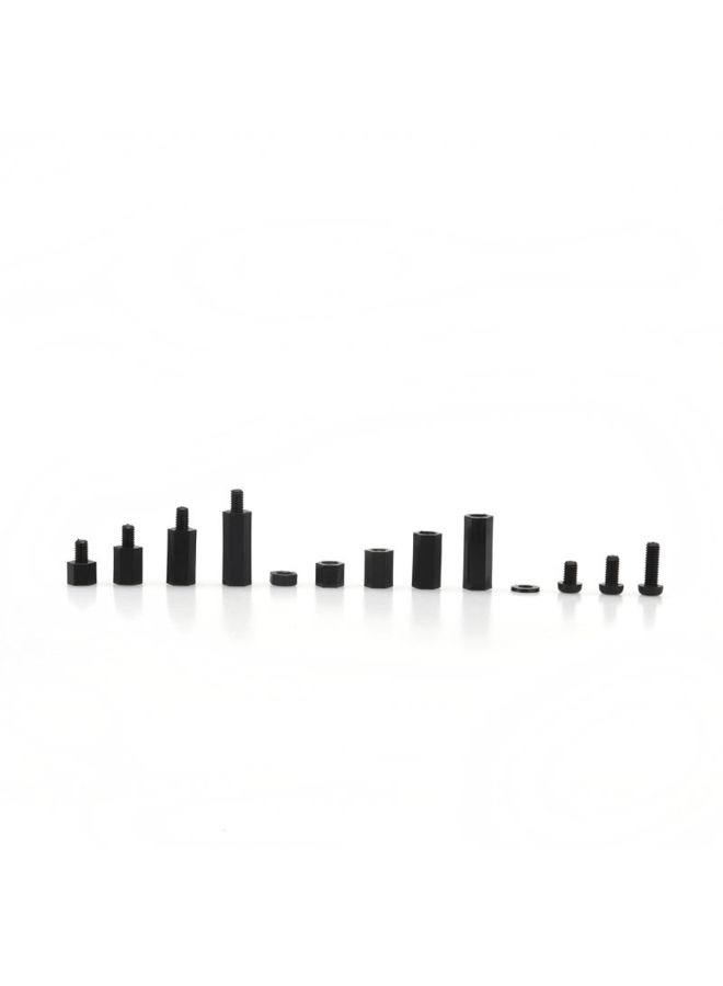 260-Piece M3 Hex Screw With Storage Box Black 0.112kg - Image 3