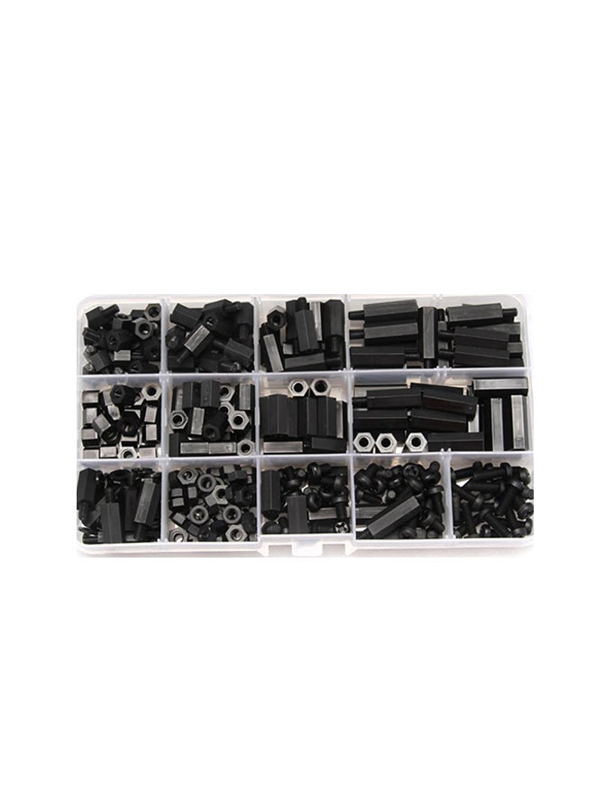 260-Piece M3 Hex Screw With Storage Box Black 0.112kg - Image 2