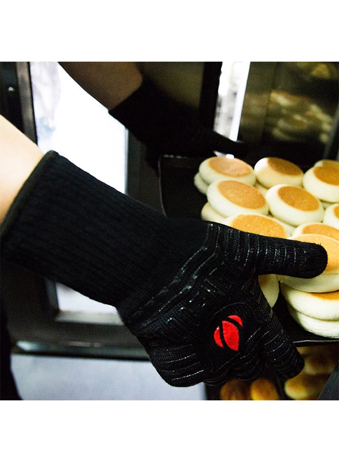 Pair Of BBQ Grilling Cooking Glove Black - Image 5