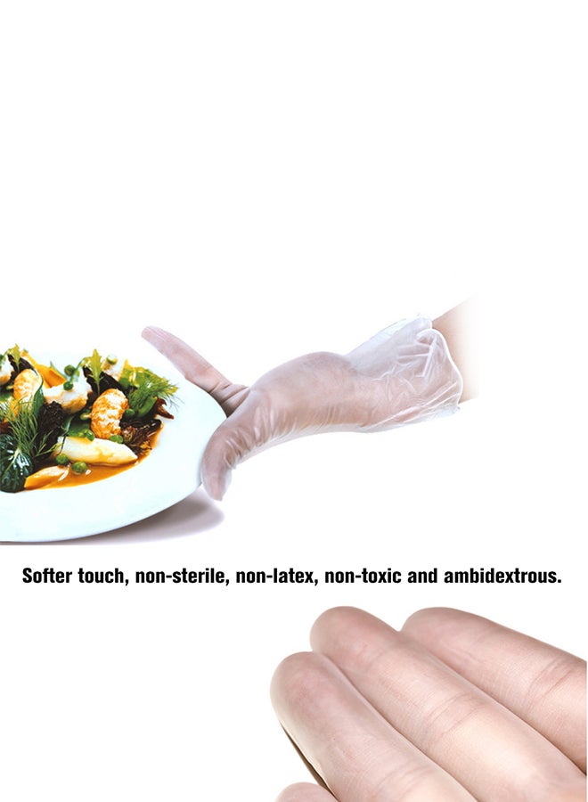 100-Piece Disposable Nitrile Exam Glove Transparent - Image 3