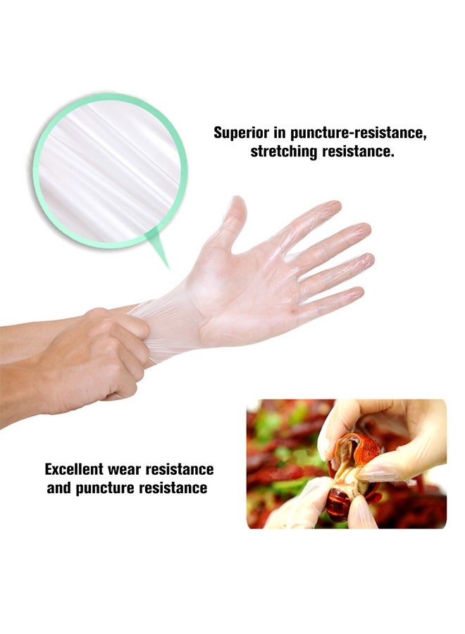 100-Piece Disposable Nitrile Exam Glove Transparent - Image 4