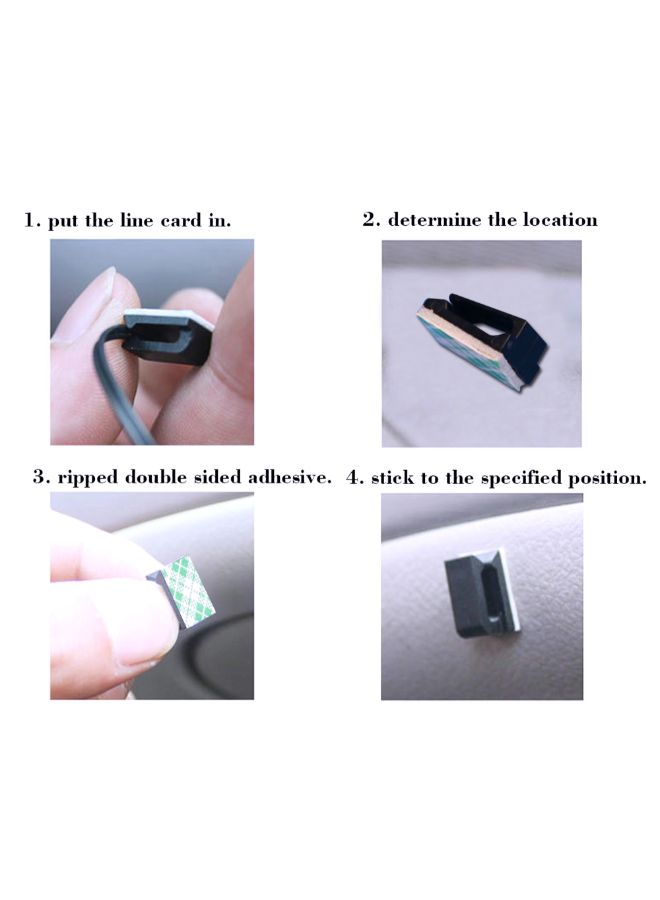 50-Piece Sticky Cable Buckle Green  - Image 3