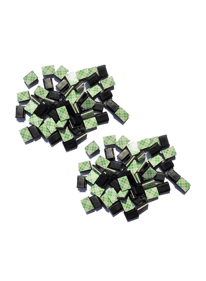 50-Piece Sticky Cable Buckle Green  - Image 2