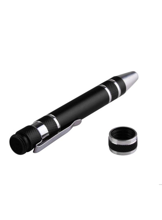 8-In-1 Multi-function Pocket Screwdriver Tool Black/Silver 0.038kg  - Image 4