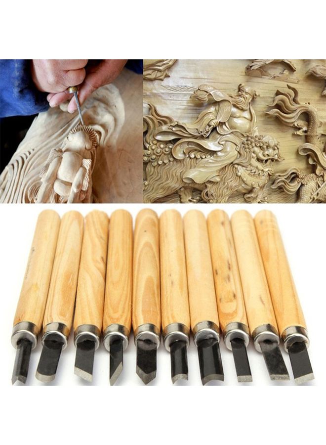 12-Piece Wood Working Hand Chisel Cutter Tool Set Brown 0.13kg  - Image 5
