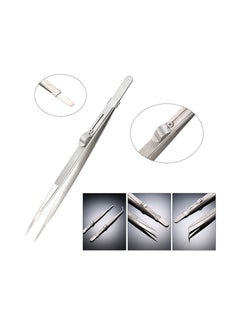 Multifunctional Practical Gem Tweezer Tool Silver 0.03kg