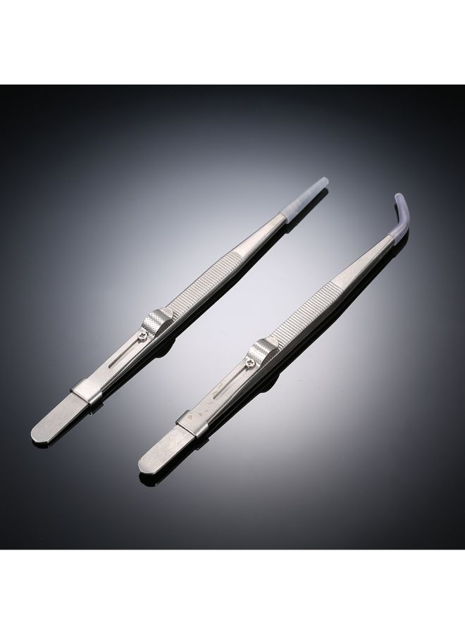 Generic - Multifunctional Practical Gem Tweezer Tool Silver 0.03kg - Image 1