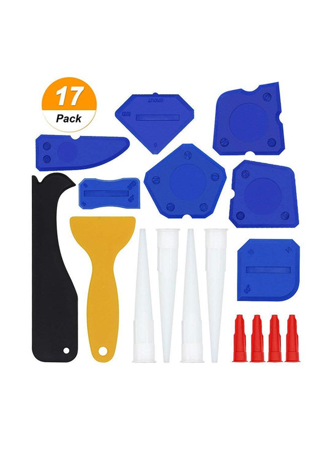 17-Piece Caulking Tool Kit Multicolour 0.12kg  - Image 1