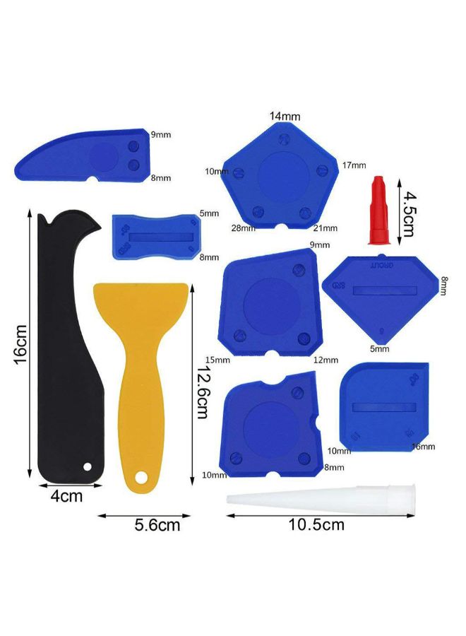 17-Piece Caulking Tool Kit Multicolour 0.12kg  - Image 4