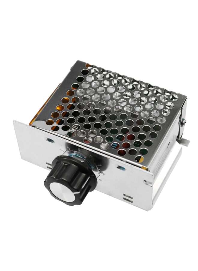 ثرموستات للتحكم في سرعة تنظيم الفولتية مزود بمقوم تحكم سيليكوني مع حافظة حماية للسلامة فضي - Image 4