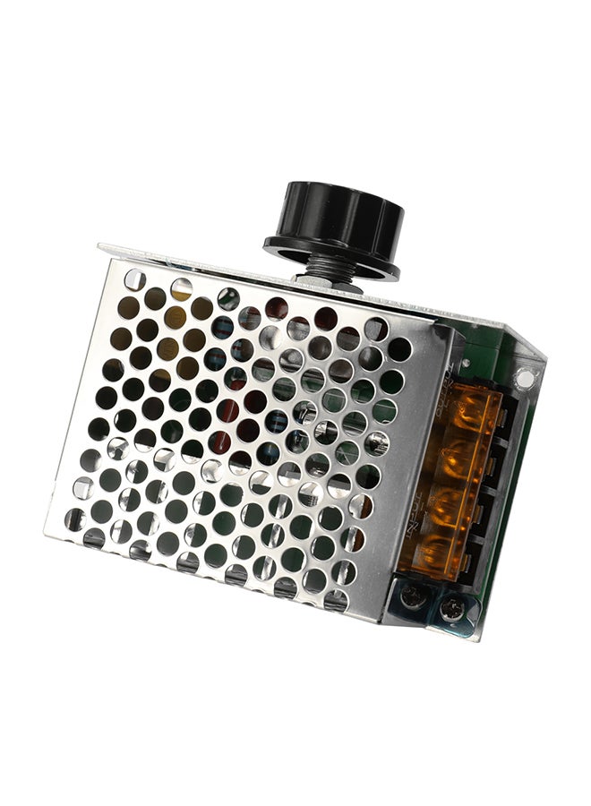 ثرموستات للتحكم في سرعة تنظيم الفولتية مزود بمقوم تحكم سيليكوني مع حافظة حماية للسلامة فضي - Image 1