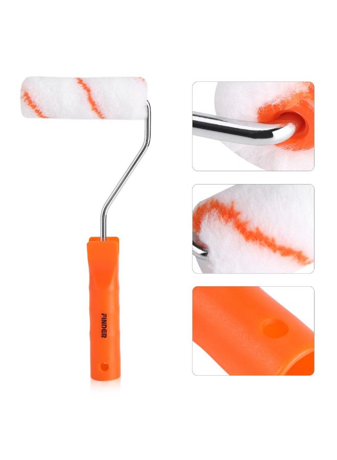 10-Piece Home Decoration Wall Paint Roller Orange 4inch Orange 4inch  - Image 4