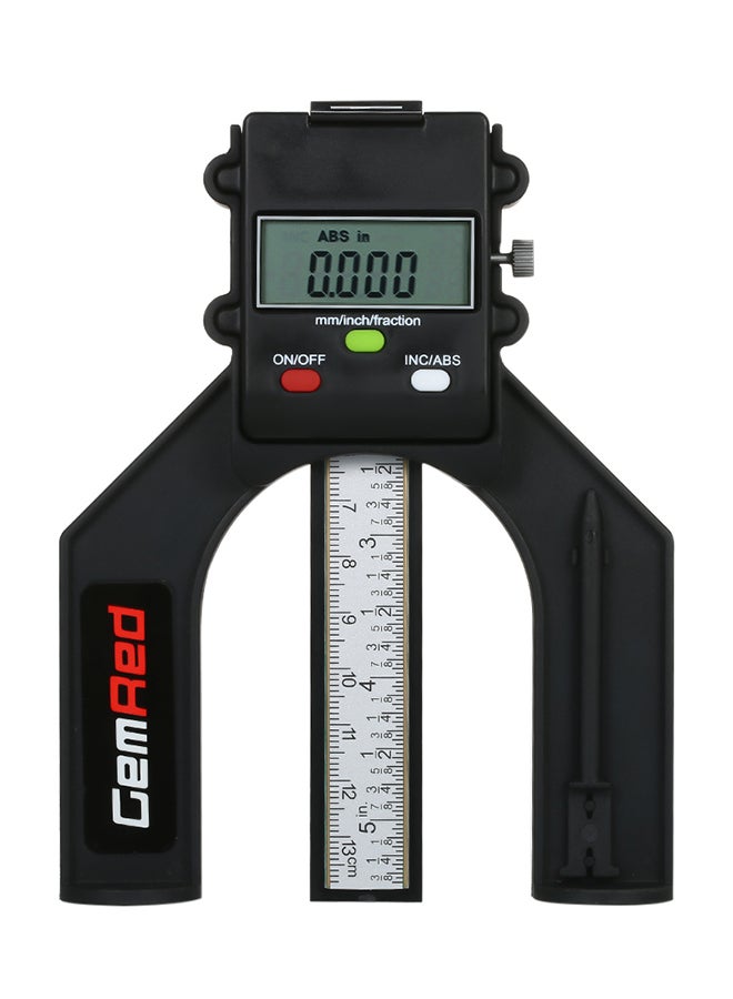 GemRed Digital Depth Gauge Depthometer Black - Image 1