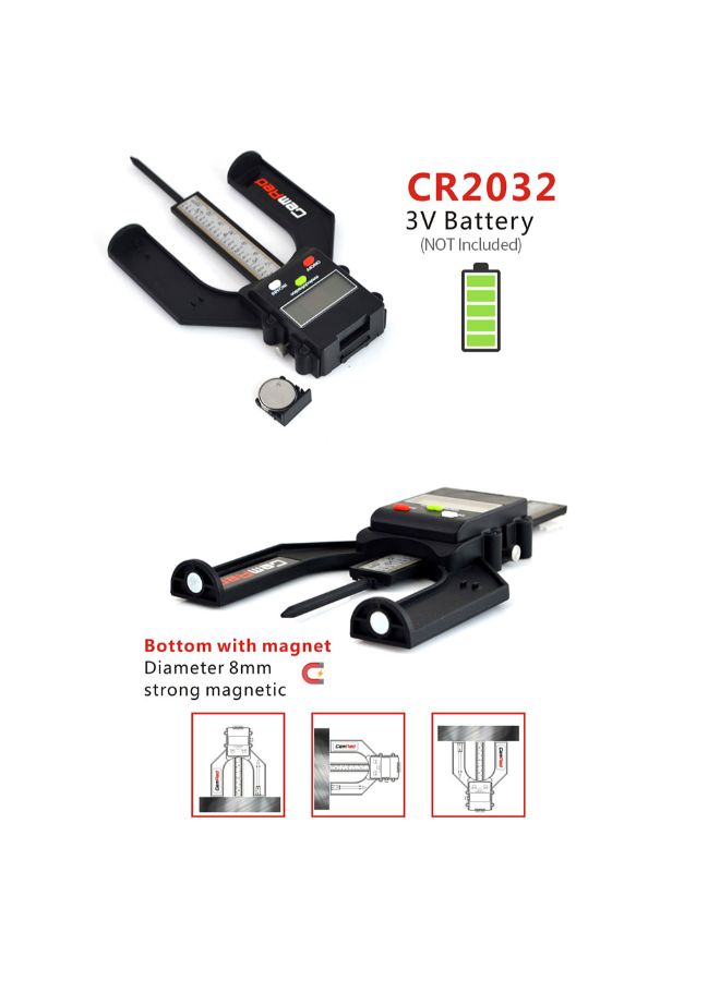 GemRed Digital Depth Gauge Depthometer Black - Image 3