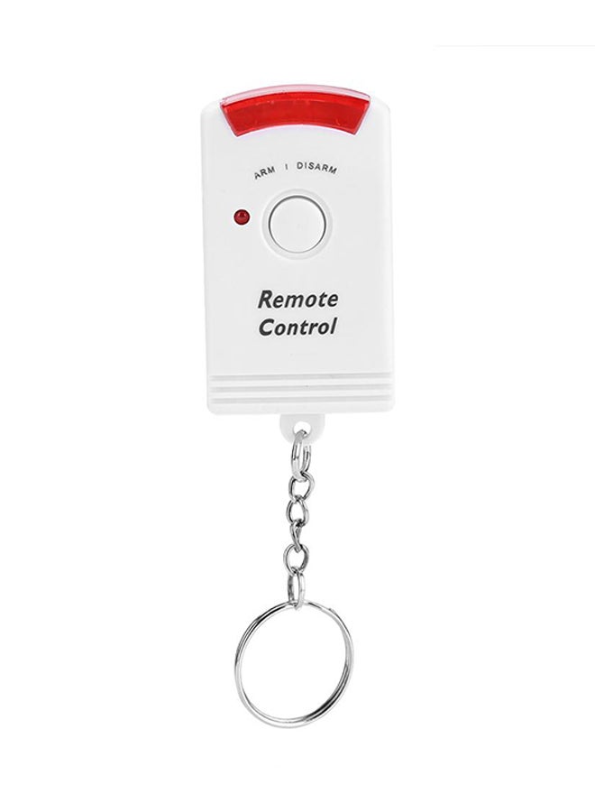 Generic - PIR Infrared Motion Detector Alarm Unit With 2 Remote Controller White - Image 1