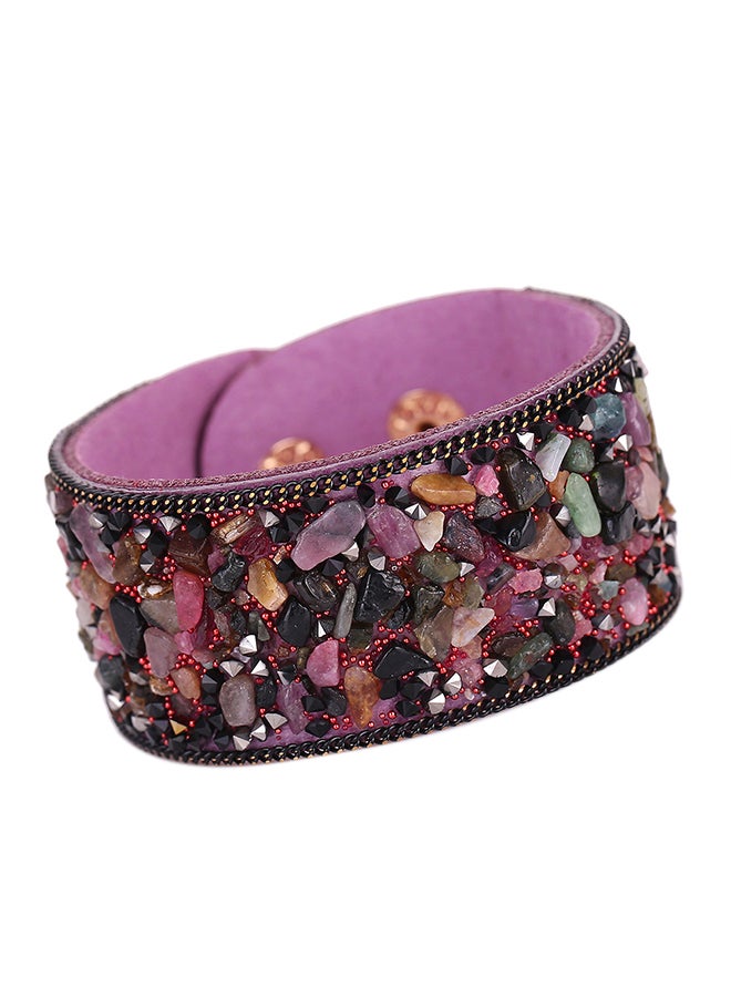 Studded Stone Design Wrap Bracelet