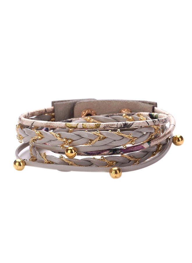 Sharpdo Beads Braided Pattern Multilayer Bracelet 